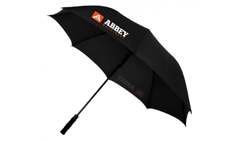 Abbey Premium Auto Umbrella Black